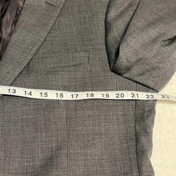 Lauren Ralph Lauren Men's 42L Sport Coat Gray 100% Wool Blazer Jacket Two Button - Picture 8 of 12